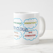 Jumbo-Cloud-Generationen-Tasse Jumbo-Tasse (Vorderseite Rechts)