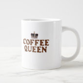 JUMBO COFEE TASSE - "Coffee Queen" mit Krone 20 Oz (Rechts)