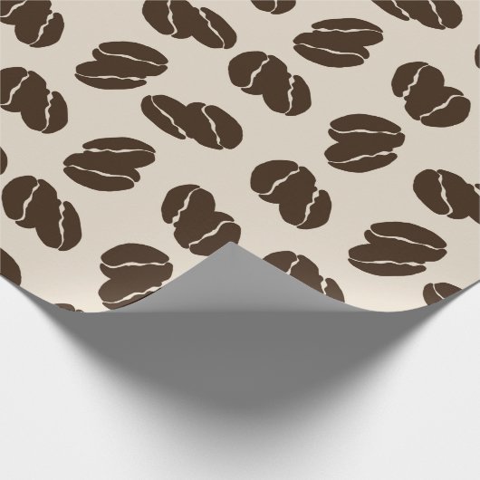 Jumbo Coffee Bean Scatter Geschenkpapier (Ecke)