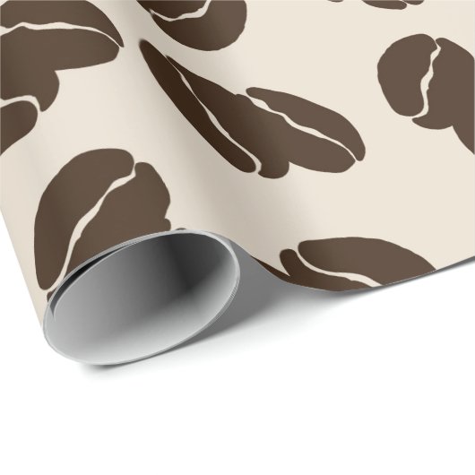 Jumbo Coffee Bean Scatter Geschenkpapier (Rolleneckpunkt)