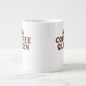 JUMBO COFFEE TASSE - "Coffee Queen" mit Krone 20 O (Vorderseite)