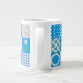 Jumbo Coffee Tasse: Daisychains, Imitate Patchwork Jumbo-Tasse (Rückseite)