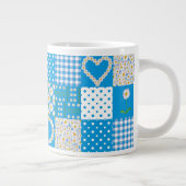 Jumbo Coffee Tasse: Daisychains, Imitate Patchwork Jumbo-Tasse (Rechts)
