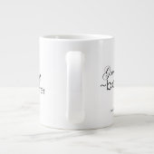 Jumbo Coffee Tasse, Neugeborener Fotograf Jumbo-Tasse (Rückseite)