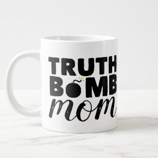 Jumbo Coffee Tasse Wahre Bomb Mama Textlogo