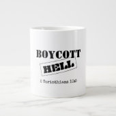JUMBO COFFEE VIEL : BOYCOTT HELL Jumbo-Tasse (Vorderseite)