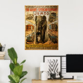 Jumbo, das Riesenafrikanische Elefantenposter Poster (Heimbüro)