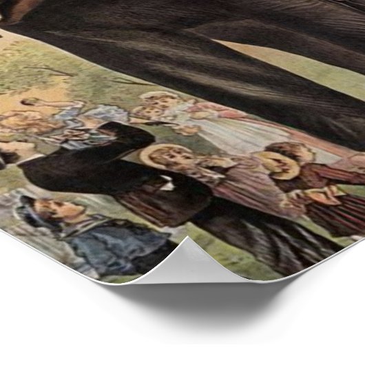 Jumbo Das riesige Elefant Retro Theater Poster (Ecke)