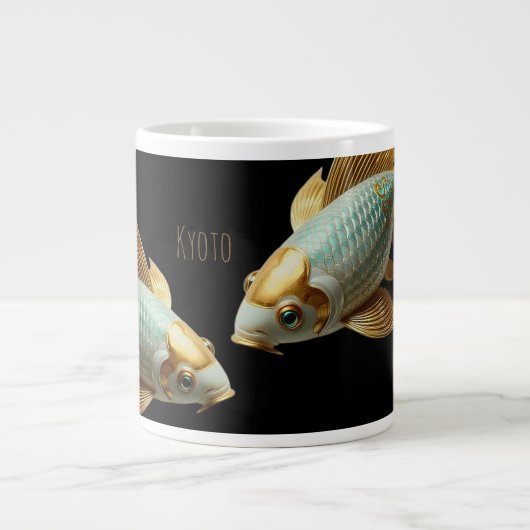 Jumbo Espresso/Porcelain Koi/Spezielle Tasse (Vorderseite)