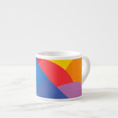 Jumbo-Espressotasse, bunte geometrische Flächen Espressotasse (Vorderseite Rechts)