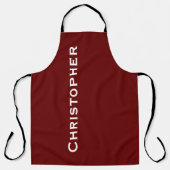 Jumbo Fett Name, Burgund oder wählen Sie Ihre Farb Schürze (Vorderseite)