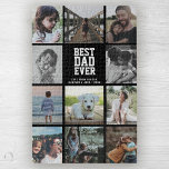 Jumbo Foto Collage Vatertag BEST VATER JE Puzzle<br><div class="desc">Modernes Instagram Foto Collage Vatertag Familie Jumbo Puzzle auf schwarz. Ein wunderschönes,  modernes Vatertagsgeschenk: Ein trendiges Instradagram-Collage-Puzzle,  um mit Ihren Lieblings-Fotos,  persönlichen Botschaften und Namen für den besten Vater aller Zeiten personalisiert zu sein.</div>