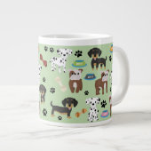 Jumbo für benutzerdefinierte Tasse - Dog-Gruppe 3 (Vorderseite Rechts)