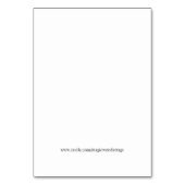 Jumbo-Gift-Tag - 16 . Geburtstag Tischnummer (Rückseite)