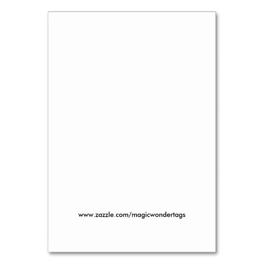 Jumbo Gingerbread-Geschenktag Tischnummer (Rückseite)