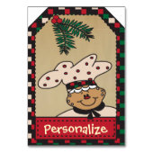 Jumbo Gingerbread-Geschenktag Tischnummer (Vorderseite)