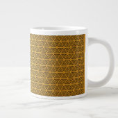 Jumbo-Goldmuster-Monogramm Jumbo-Tasse (Rechts)
