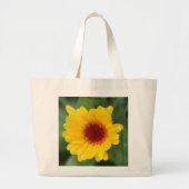 Jumbo Grocery Tasche mit Calendula Blume Print (Vorne)