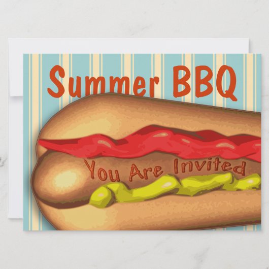 Jumbo Hotdog - Oversifizierte Einladung (Vorderseite)