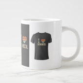 Jumbo I Liebe Summer T-Shirt Design Jumbo-Tasse (Rechts)