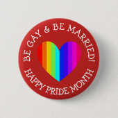 Jumbo June ist LGBT Pride Button (Vorderseite)