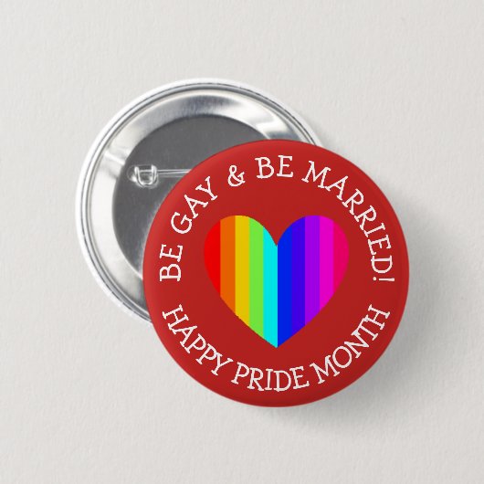 Jumbo June ist LGBT Pride Button (Vorne & Hinten)