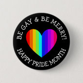 Jumbo June ist LGBT Pride Button (Vorderseite)
