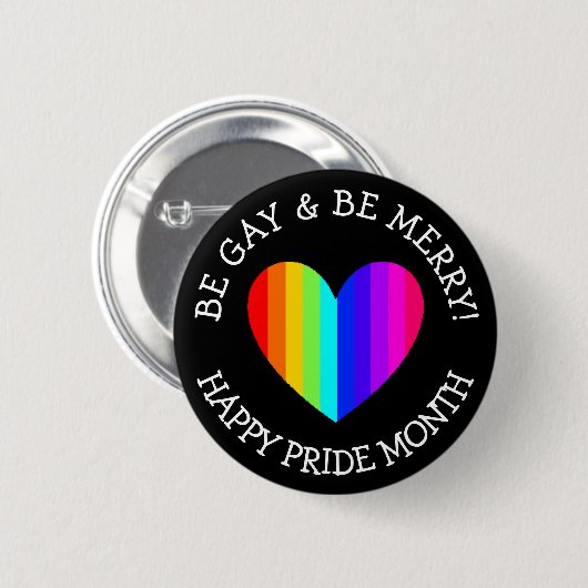 Jumbo June ist LGBT Pride Button (Vorne & Hinten)