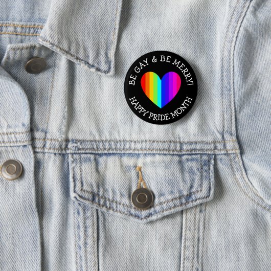 Jumbo June ist LGBT Pride Button (Beispiel)