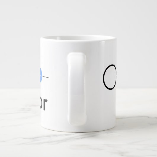 Jumbo-Kaffee-Tasse im Erdsektor Jumbo-Tasse (Rückseite)