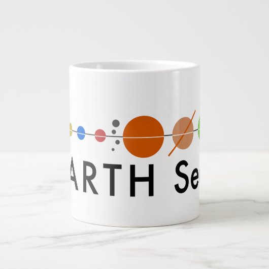 Jumbo-Kaffee-Tasse im Erdsektor Jumbo-Tasse (Vorderseite)