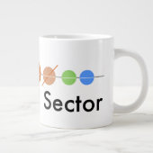 Jumbo-Kaffee-Tasse im Erdsektor Jumbo-Tasse (Rechts)