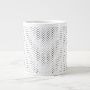 Jumbo-Kaffeetasse Schwarzes Punkt-Minimaldesign Jumbo-Tasse
