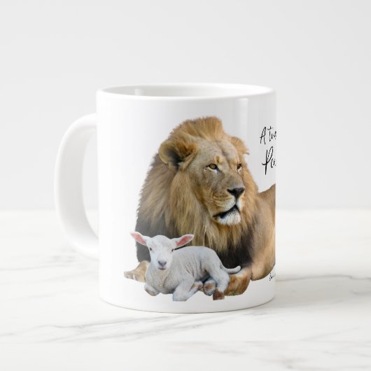 Jumbo Lion und Lamb-Tasse Jumbo-Tasse (Vorderseite Links)
