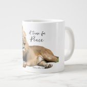 Jumbo Lion und Lamb-Tasse Jumbo-Tasse (Vorderseite Rechts)