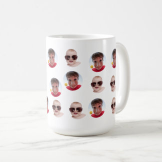 Jumbo Lustige Baby-Kinder-Familie Gesicht 2 Fotos Kaffeetasse