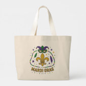 Jumbo Mardi Gras-Tasche Stoffbeutel (Rückseite)