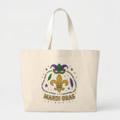 Jumbo Mardi Gras-Tasche Stoffbeutel (Vorne)