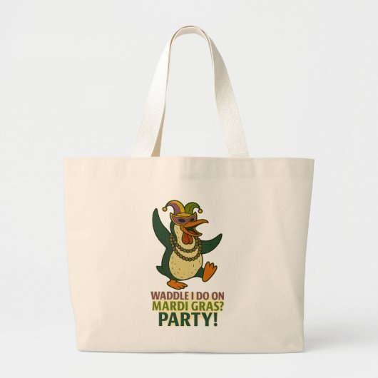 Jumbo Mardi Gras-Tasche Stoffbeutel (Vorne)