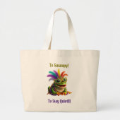Jumbo Mardi Gras-Tasche Stoffbeutel (Vorne)