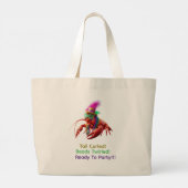 Jumbo Mardi Gras-Tasche Stoffbeutel (Rückseite)