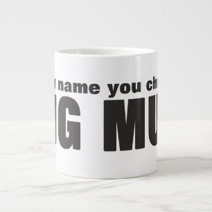 Jumbo Mega Große Tasse mit Personalisiertem Namen