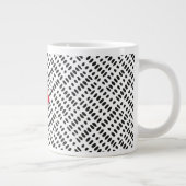 Jumbo Modern Dalmatiner Mud Cloth 20oz Tasse (Rechts)