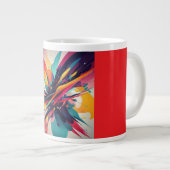 Jumbo-Mug, 20oz (Farbenexplosion-2) Jumbo-Tasse (Vorderseite Rechts)