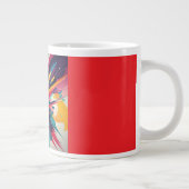 Jumbo-Mug, 20oz (Farbenexplosion-2) Jumbo-Tasse (Rechts)