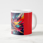 Jumbo-Mug, 20oz (Farbexplosion) Jumbo-Tasse (Vorderseite Rechts)