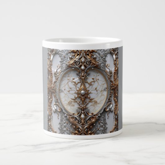 Jumbo-Mug, 20oz (Medallion-2) Jumbo-Tasse (Vorderseite)