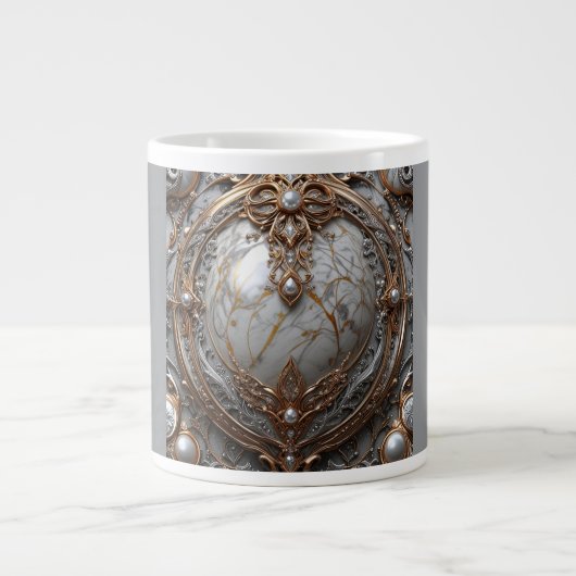 Jumbo-Mug, 20oz (Medallion-4) Jumbo-Tasse (Vorderseite)