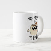 Jumbo Mug - More Espresso. Less Depresso. Jumbo-Tasse (Vorderseite Rechts)