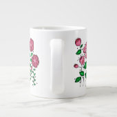 JUMBO Mug - Pink whimsical flowers Jumbo-Tasse (Rückseite)